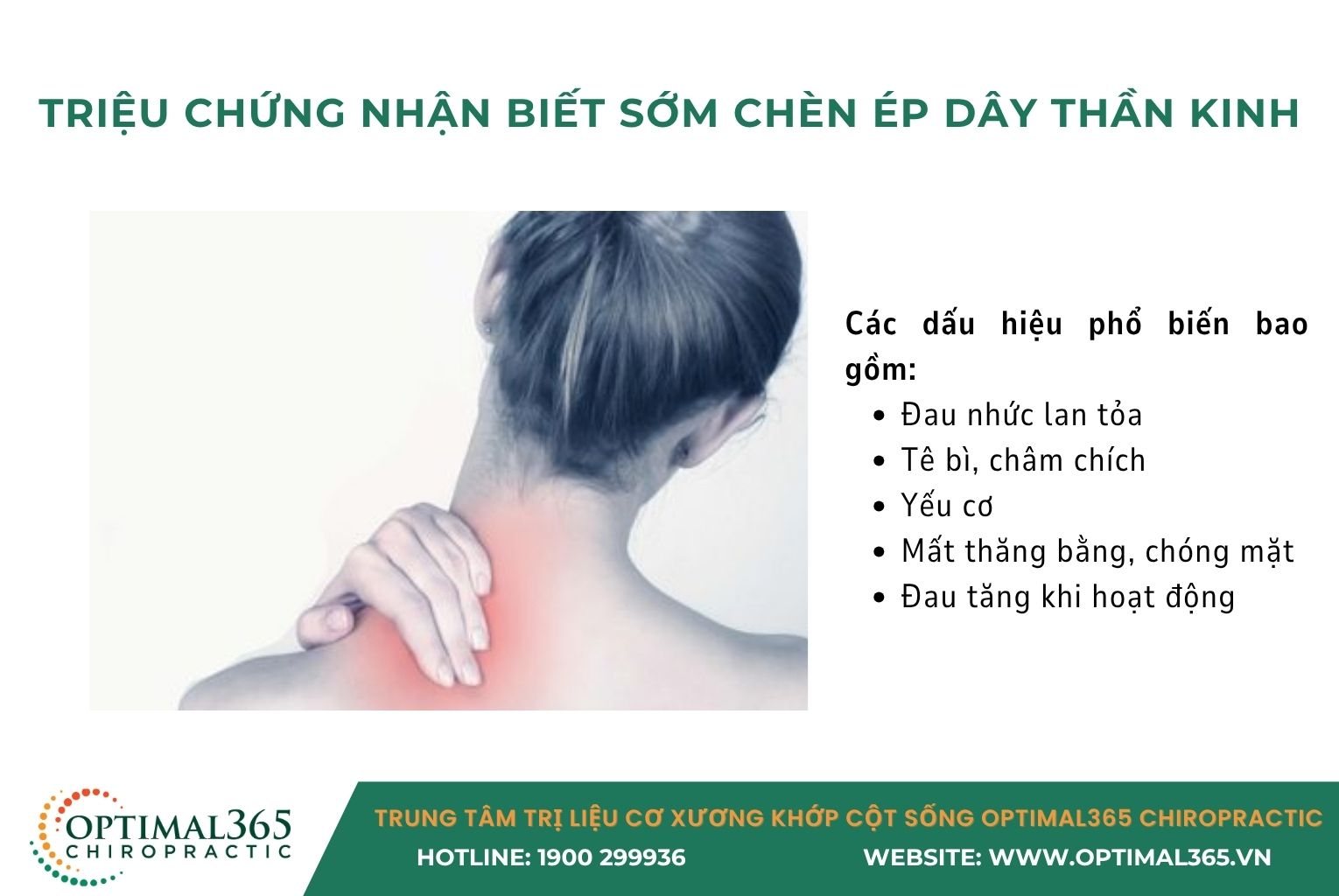 triệu chứng của chèn ép dây thần kinh