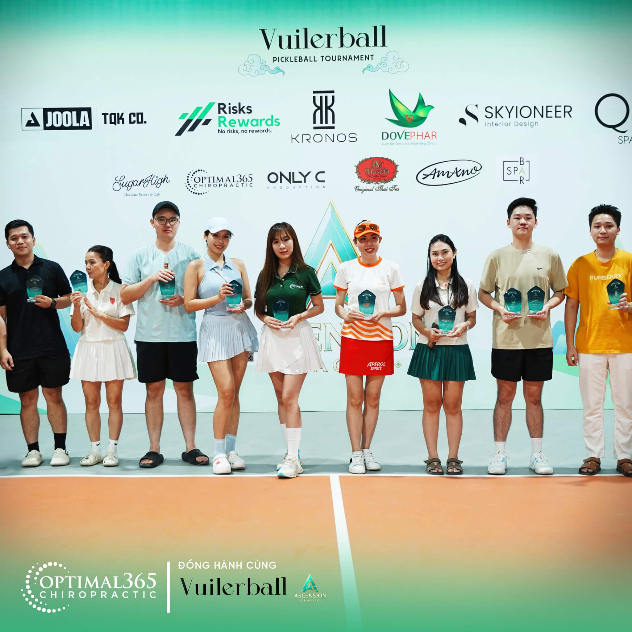 Optimal365 Chiropractic – Nhà tài trợ y tế giải Pickleball Vuilerball Ascension League