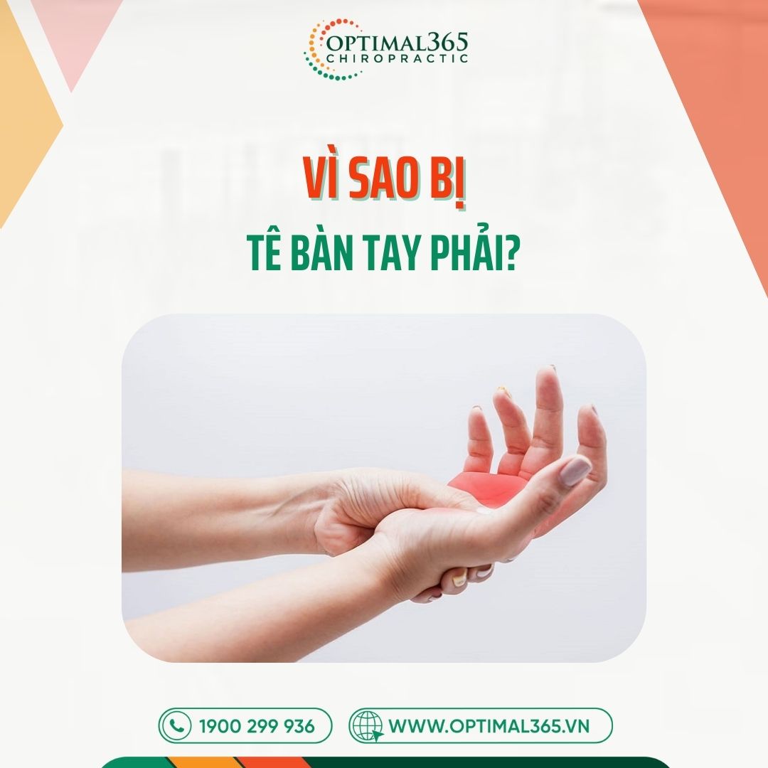 Tê bàn tay phải là gì? Triệu chứng và cách điều trị