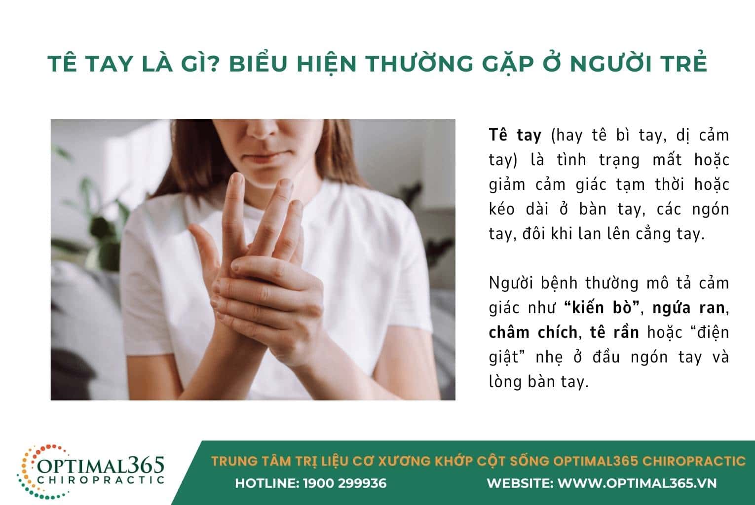 Tê tay ở người trẻ là gì?
