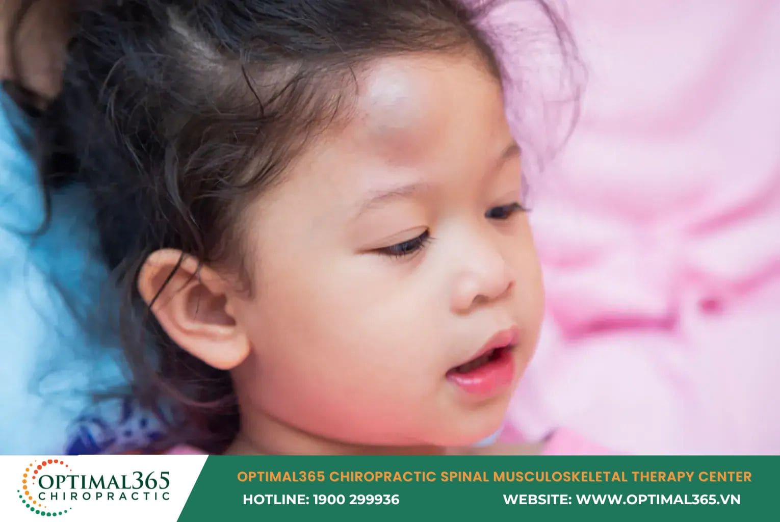 Head trauma from falls can cause headaches in young children.