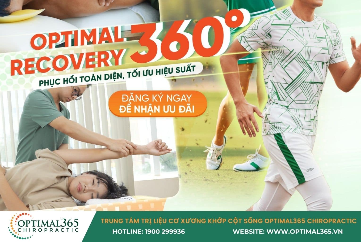 Optimal365 Recovery toàn diện cho dân thể thao